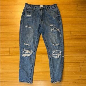 Special A Los Angeles Collection Relaxed Fit Distressed Denim Jeans